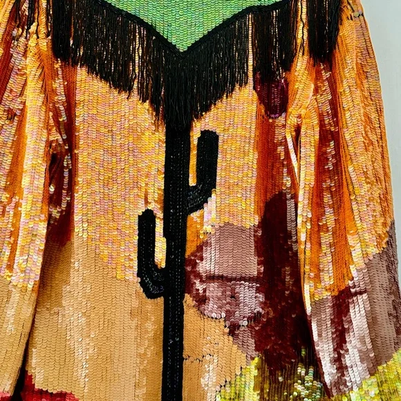Cactus Desert Sequins Jacket - Picture 7 of 16